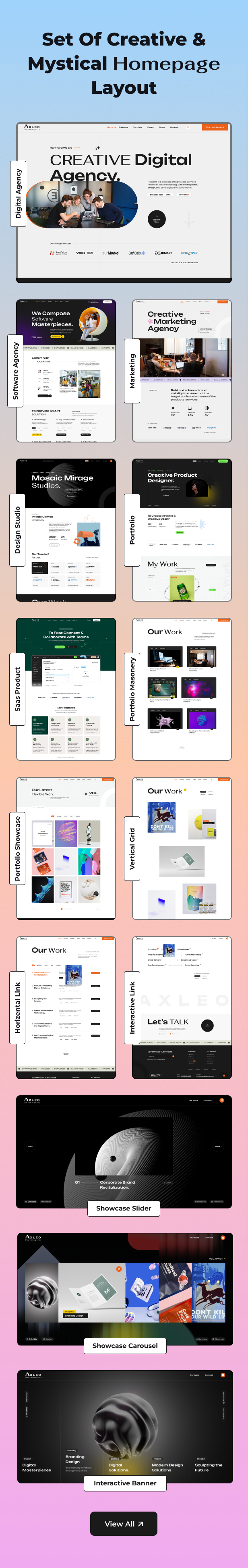 Axleo - Digital Agency Creative Portfolio NextJS Template - 2