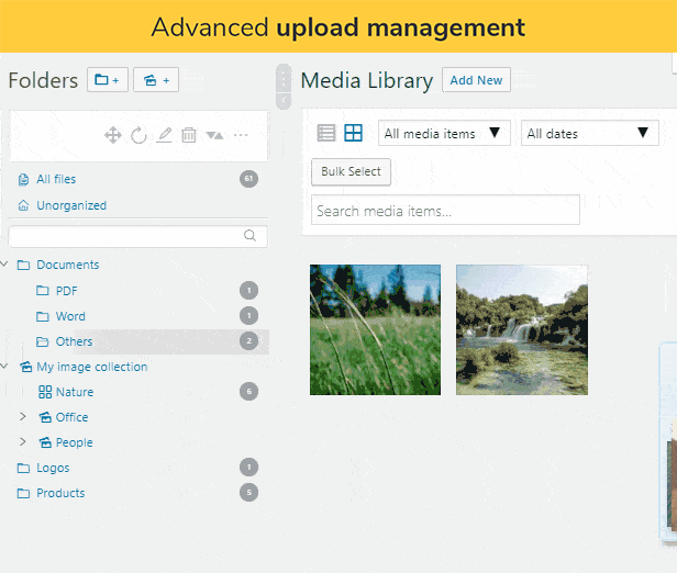 advanced upload management