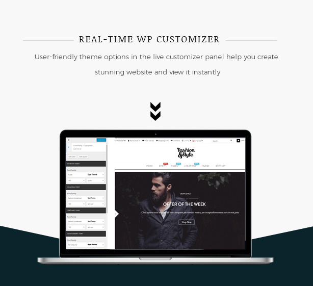 Real time Customization Fashion WooCommerce WordPress Theme