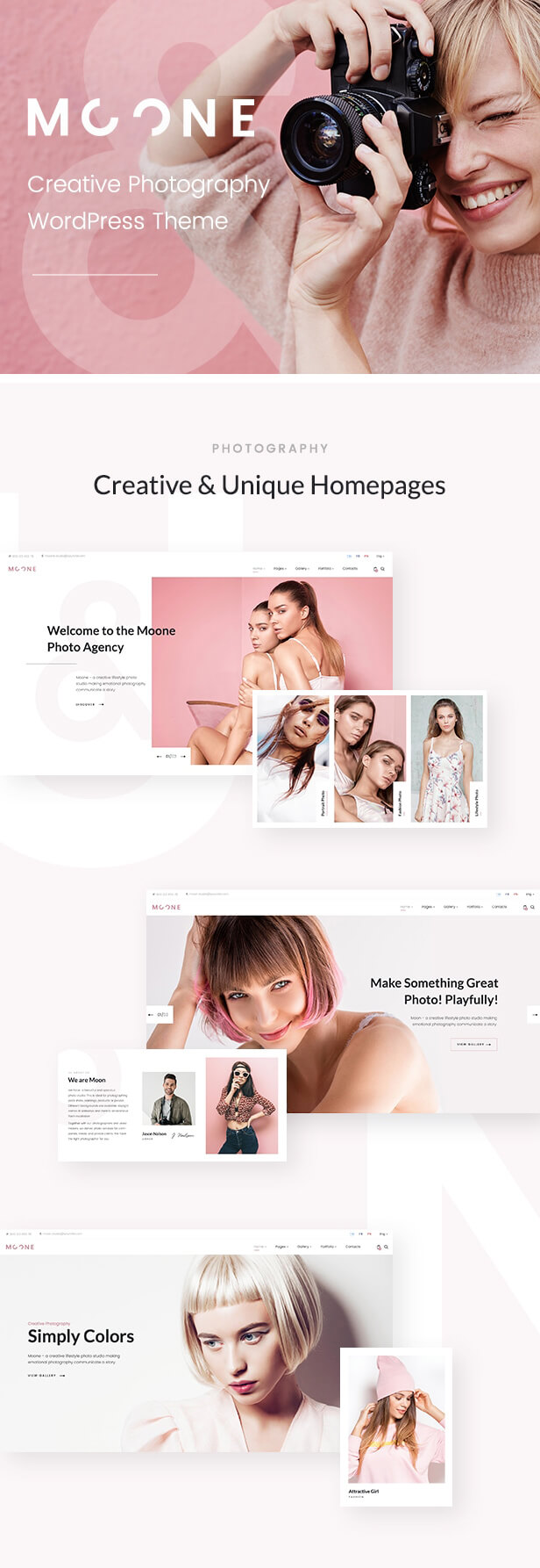 Moone - Photography Agency WordPress Theme - 2
