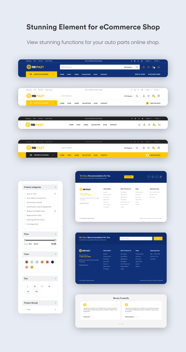 RBpazt - Auto Parts Store WooCommerce Theme