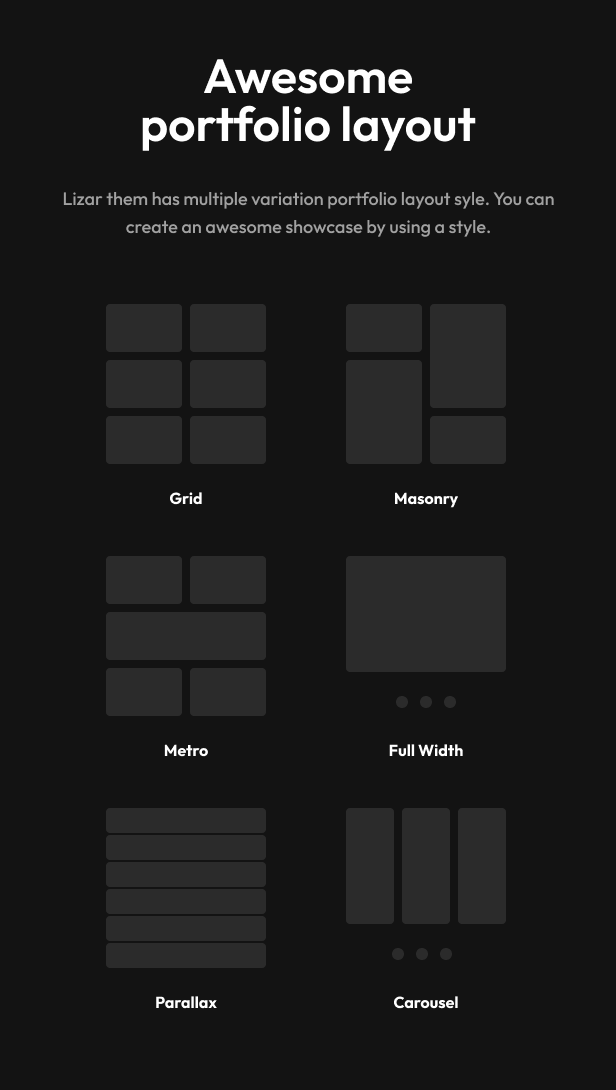 Lizar - Creative Portfolio WordPress Theme - 10