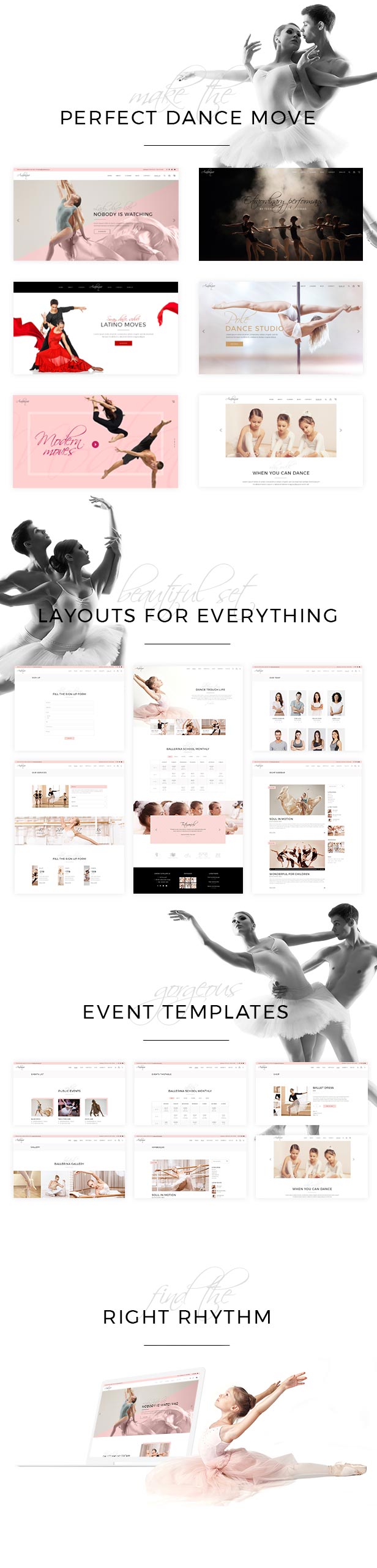 Arabesque - Modern Ballet School and Dance Studio WordPress Theme - 1