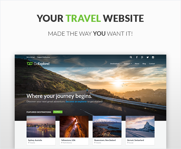 Travel WordPress Theme - GoExplore! - 1