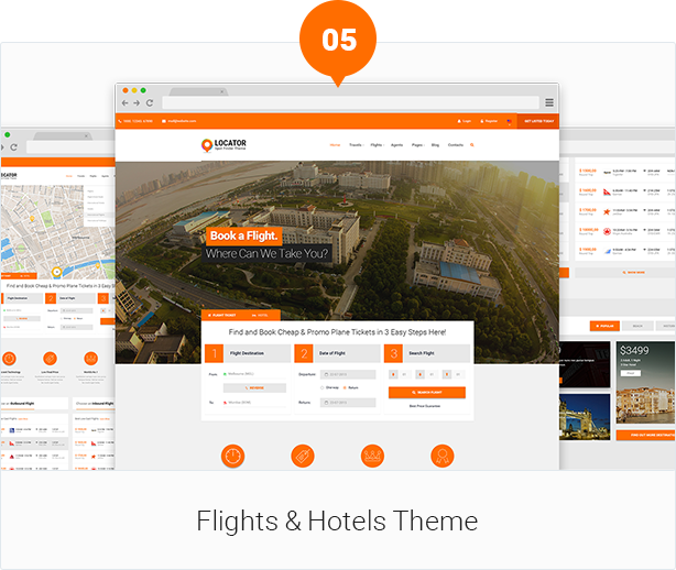 Locator PSD Template Design By Webstrot