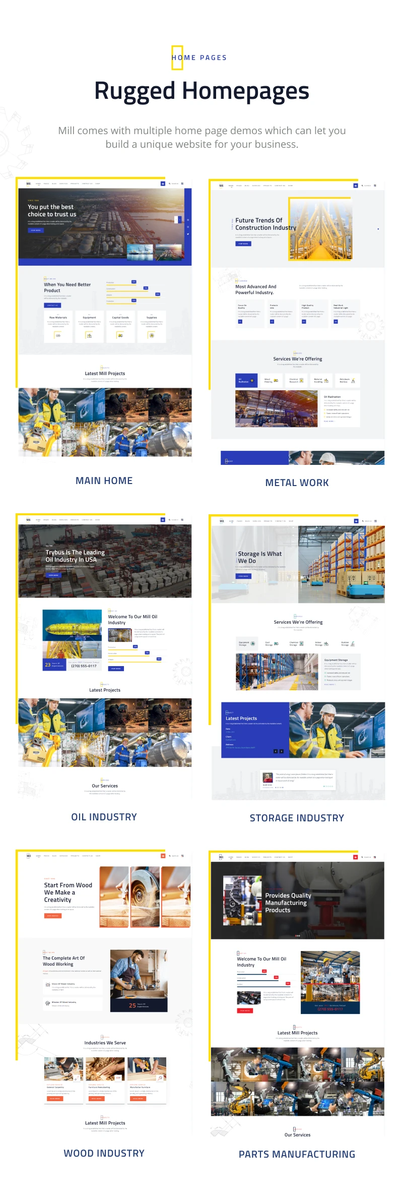 Mill | Industrial WordPress Theme - 6