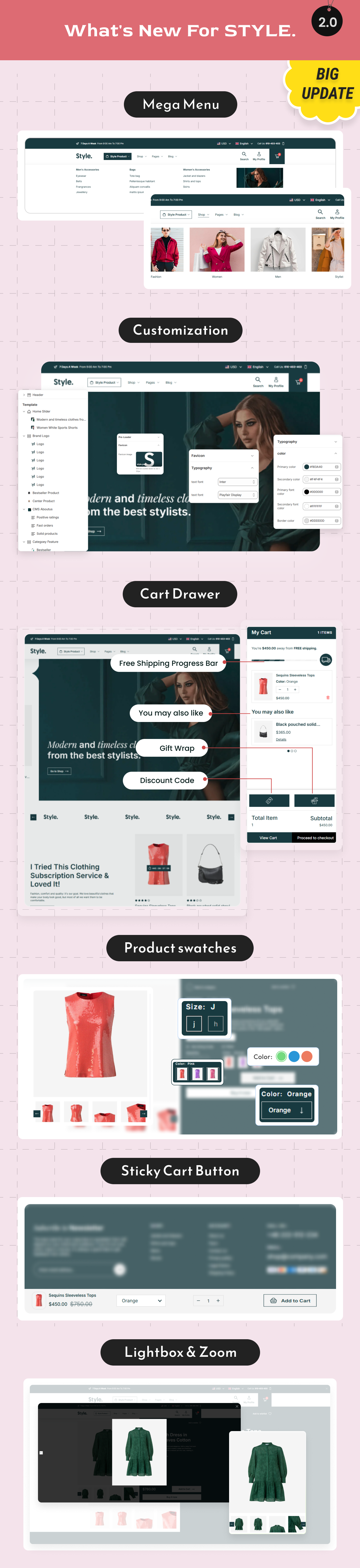 Style -  Fashion Shopify 2.0 eCommerce Theme - 6