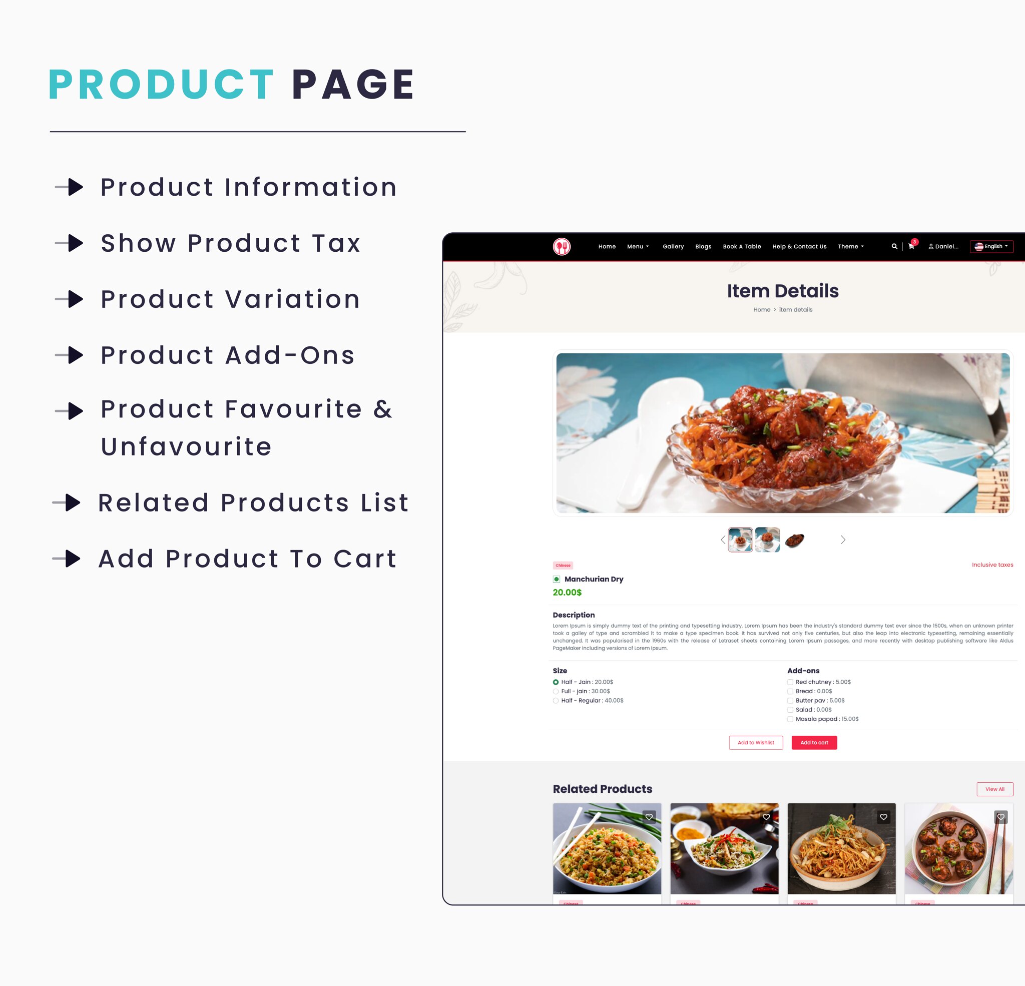 Single Restaurant -  Laravel Website & Admin Panel - 6