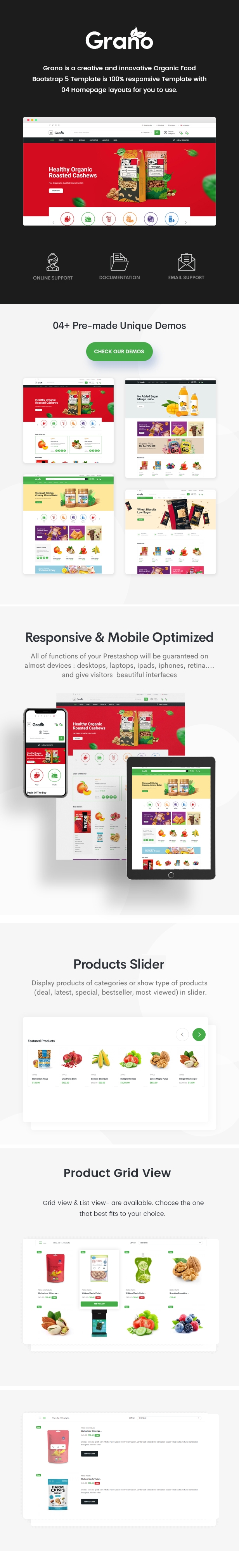 Grano - Organic Food Responsive Bootstrap5 Template - 1