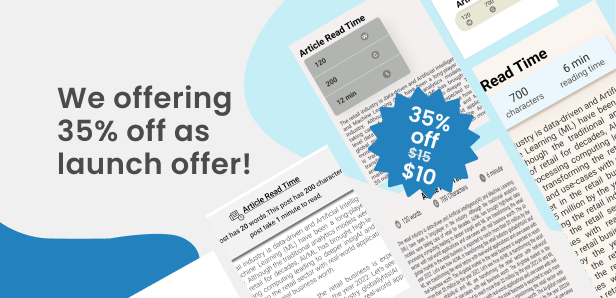 Article Read Time & Progress Bar - 3