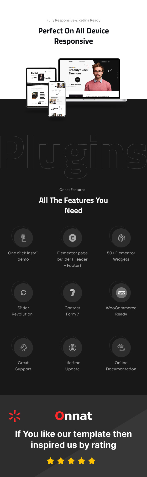 Onnat – Digital Agency & Creative WordPress Theme
