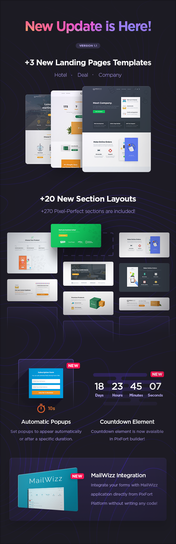 MEGAPACK – Marketing HTML Landing Pages Pack + PixFort Page Builder Access - 5
