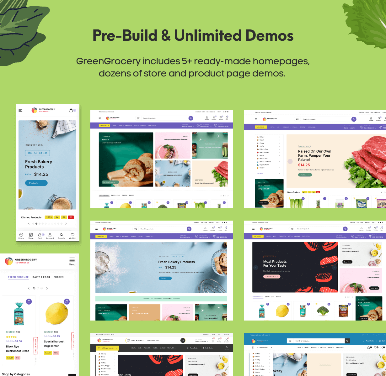 GreenGrocery - Best Rated Responsive Mobile WooCommerce Theme