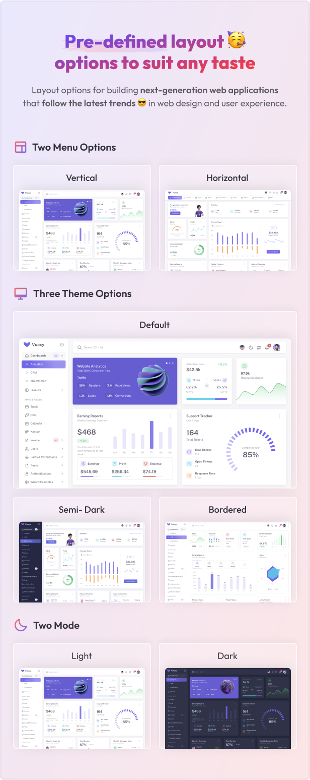 Vuexy Admin - Layouts