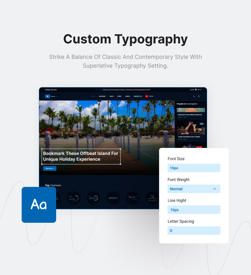 News Streaming WordPress Theme | Newz Live | Iqonic Design