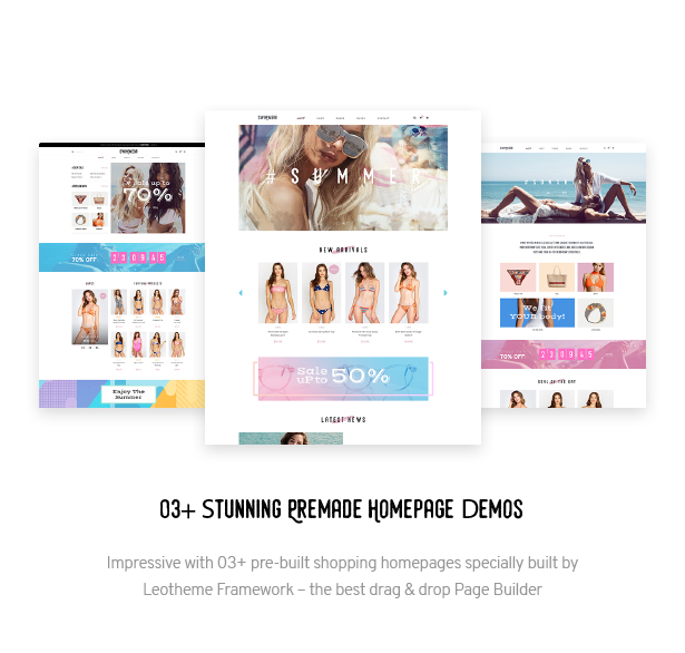 03+ Stunning Premade Homepage Demos