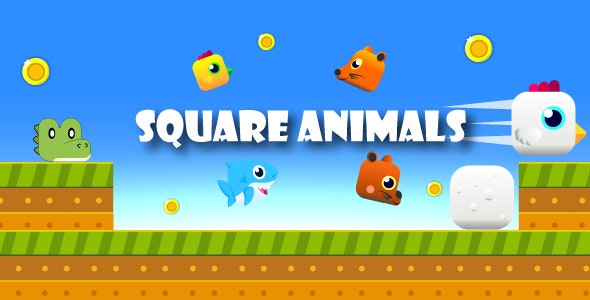 Square Animals | Unity Casual Complete Project for Android and iOS - CodeCanyon Item for Sale