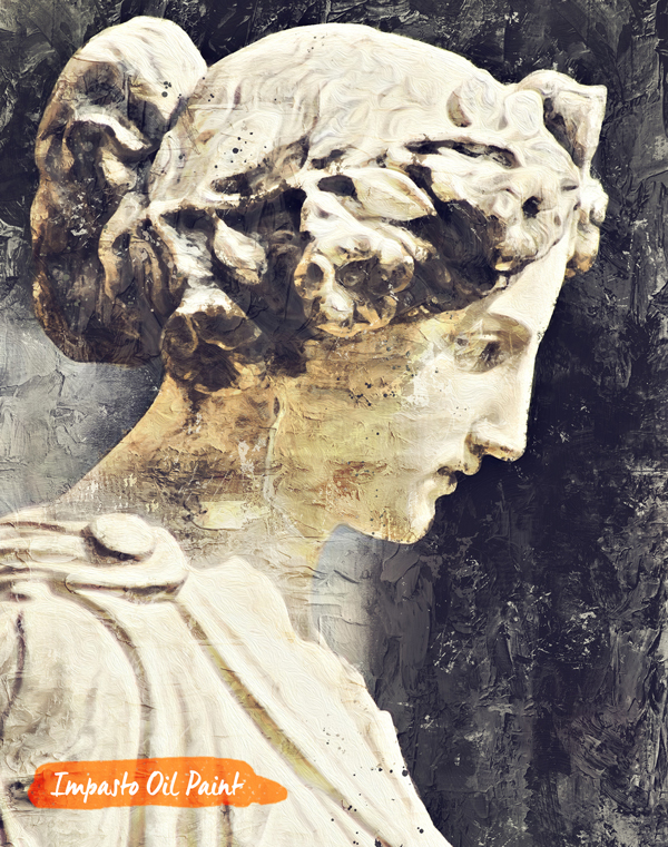 impasto oil paint photoshop action