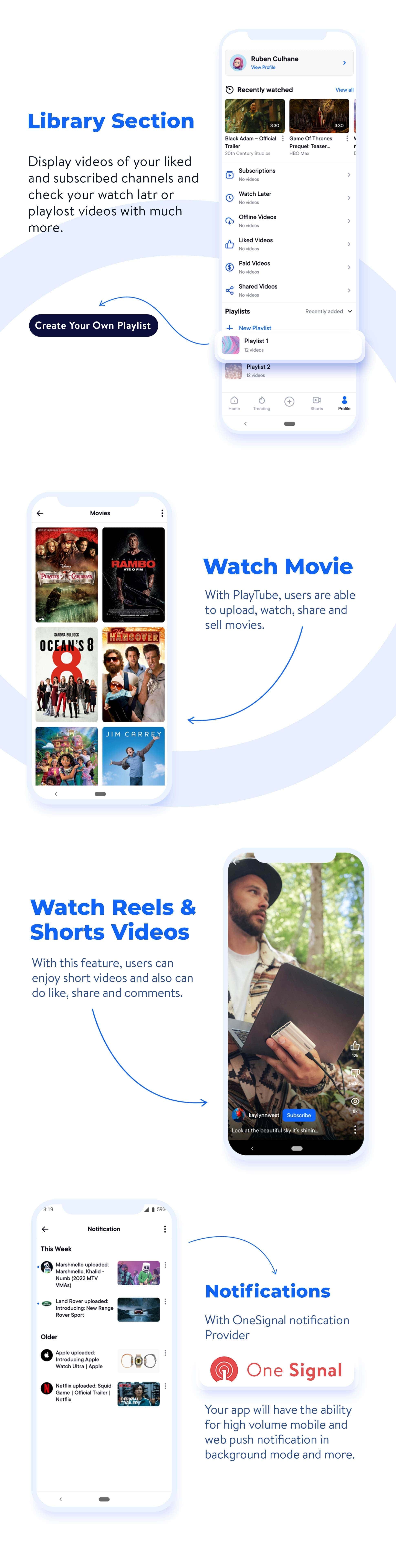 PlayTube - Mobile Video & Movie Sharing Android Native Application (Import / Upload) - 5
