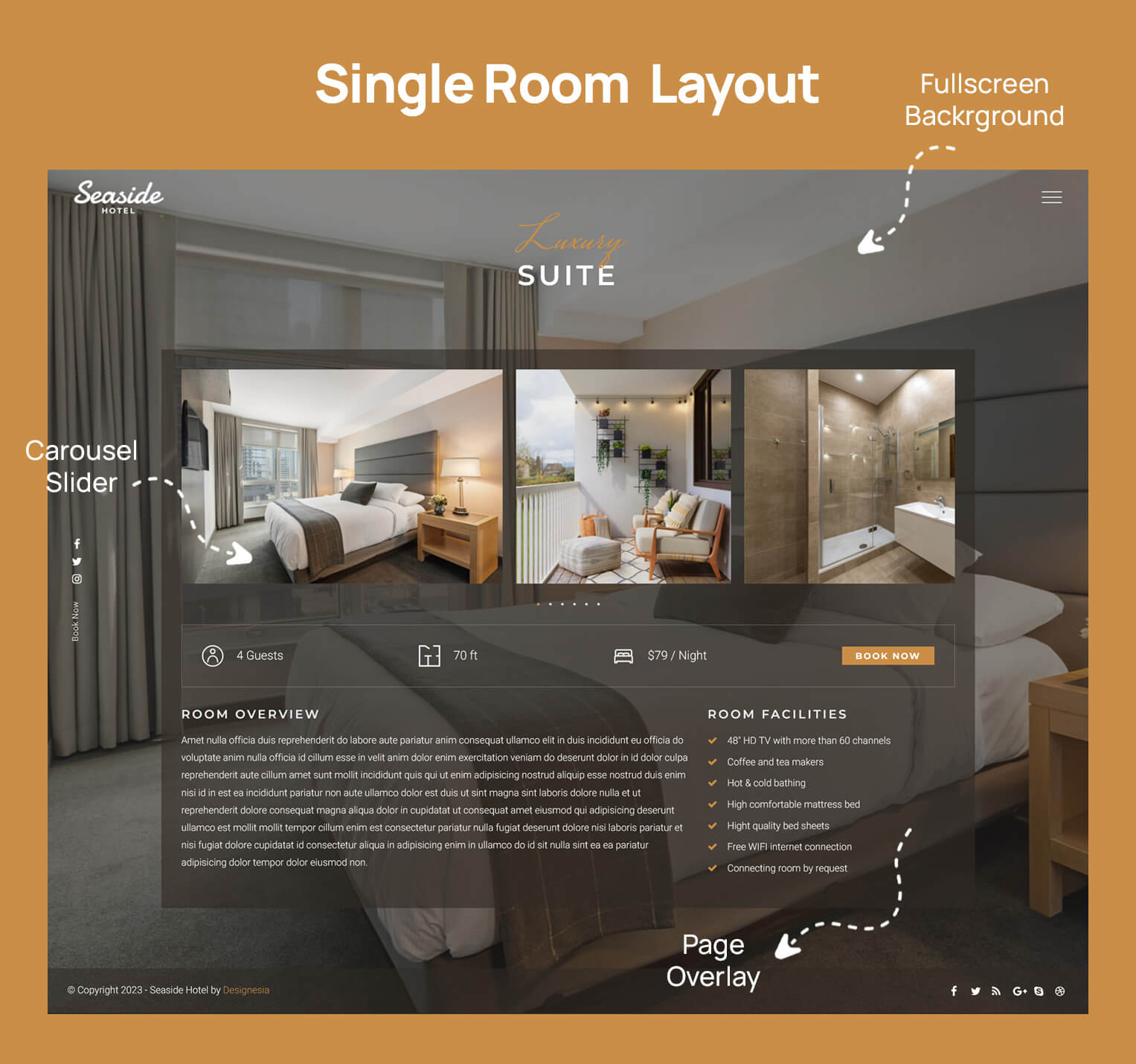 Seaside - Hotel Booking Website Template - 4