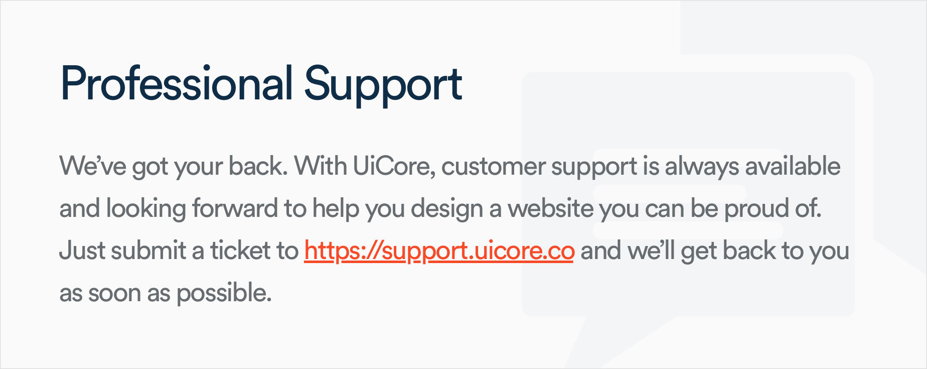 UiCore Support