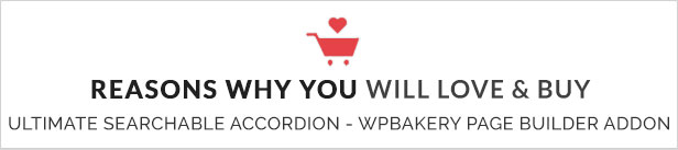 Ultimate Searchable Accordion - WPBakery Page Builder Addon - 9