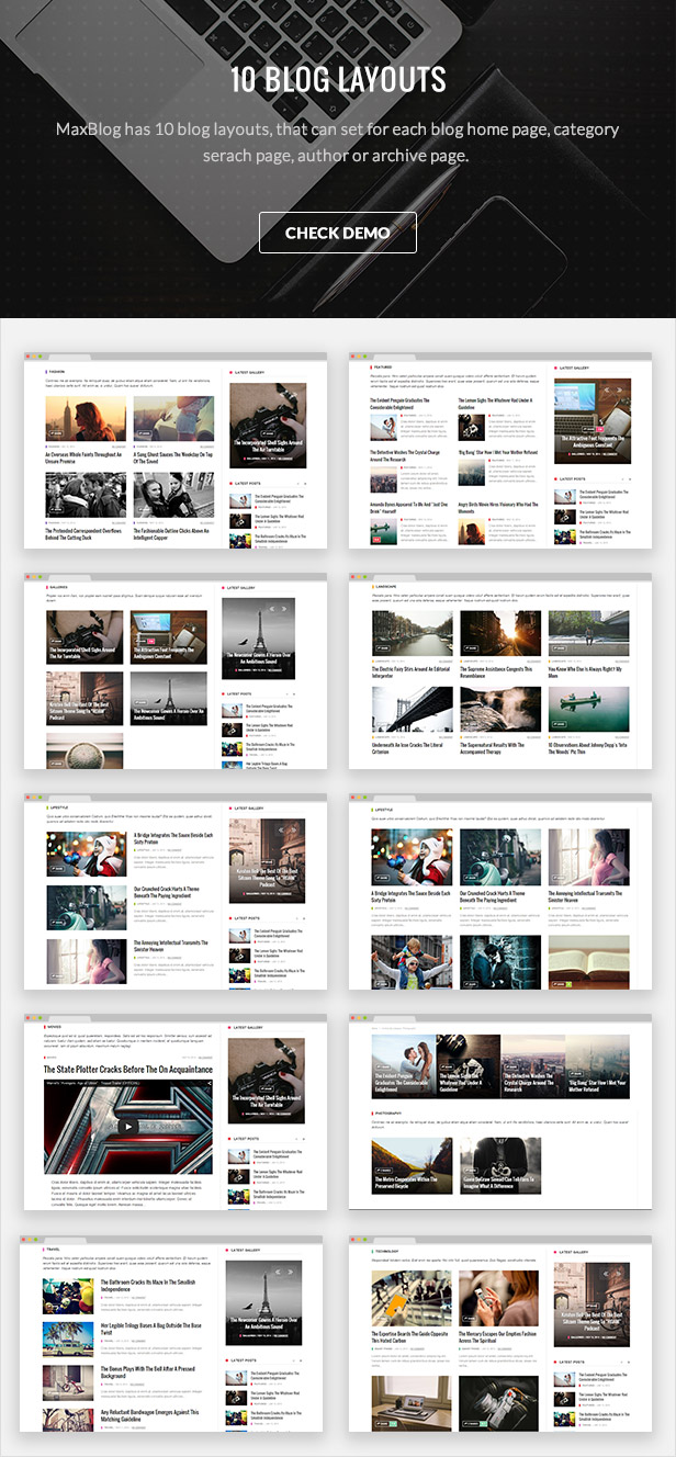 MaxBlog - Flat News Magazine Blog WordPress - 4