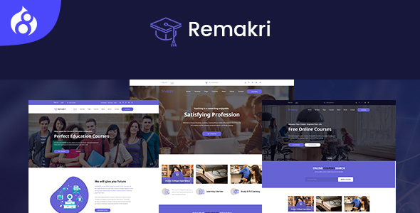 Remakri - Education Course Drupal 8 Theme