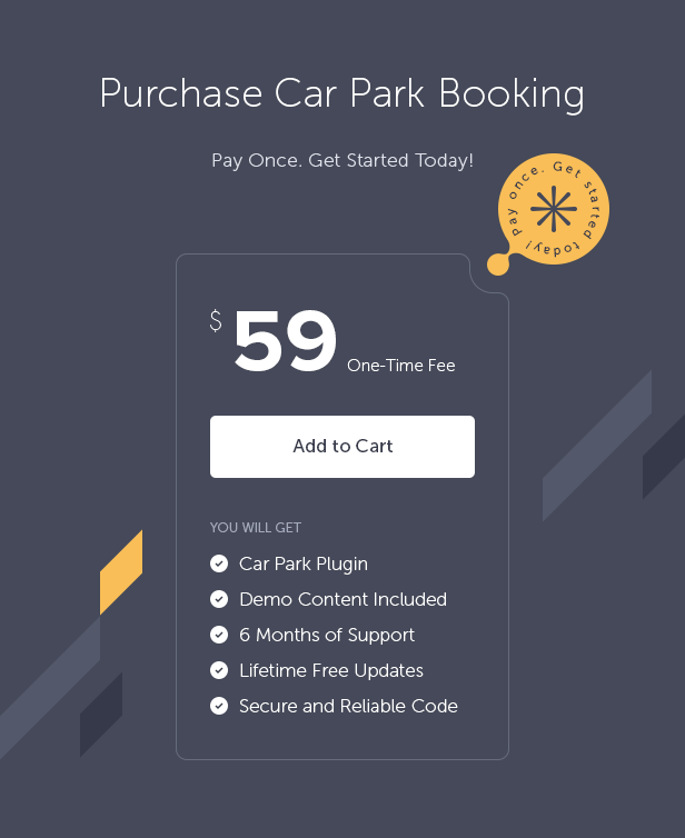 Car Park Booking System for WordPress