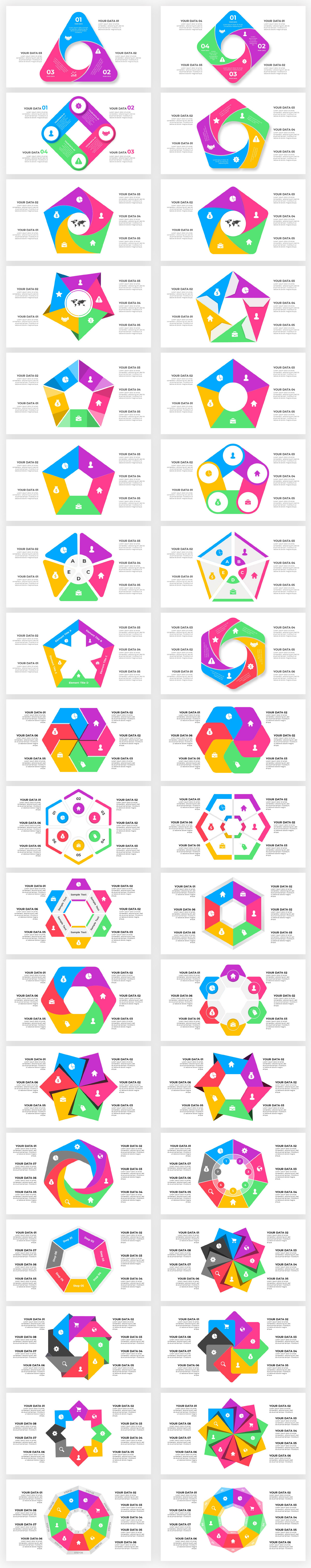 Infographics Complete Bundle PowerPoint Templates - 131