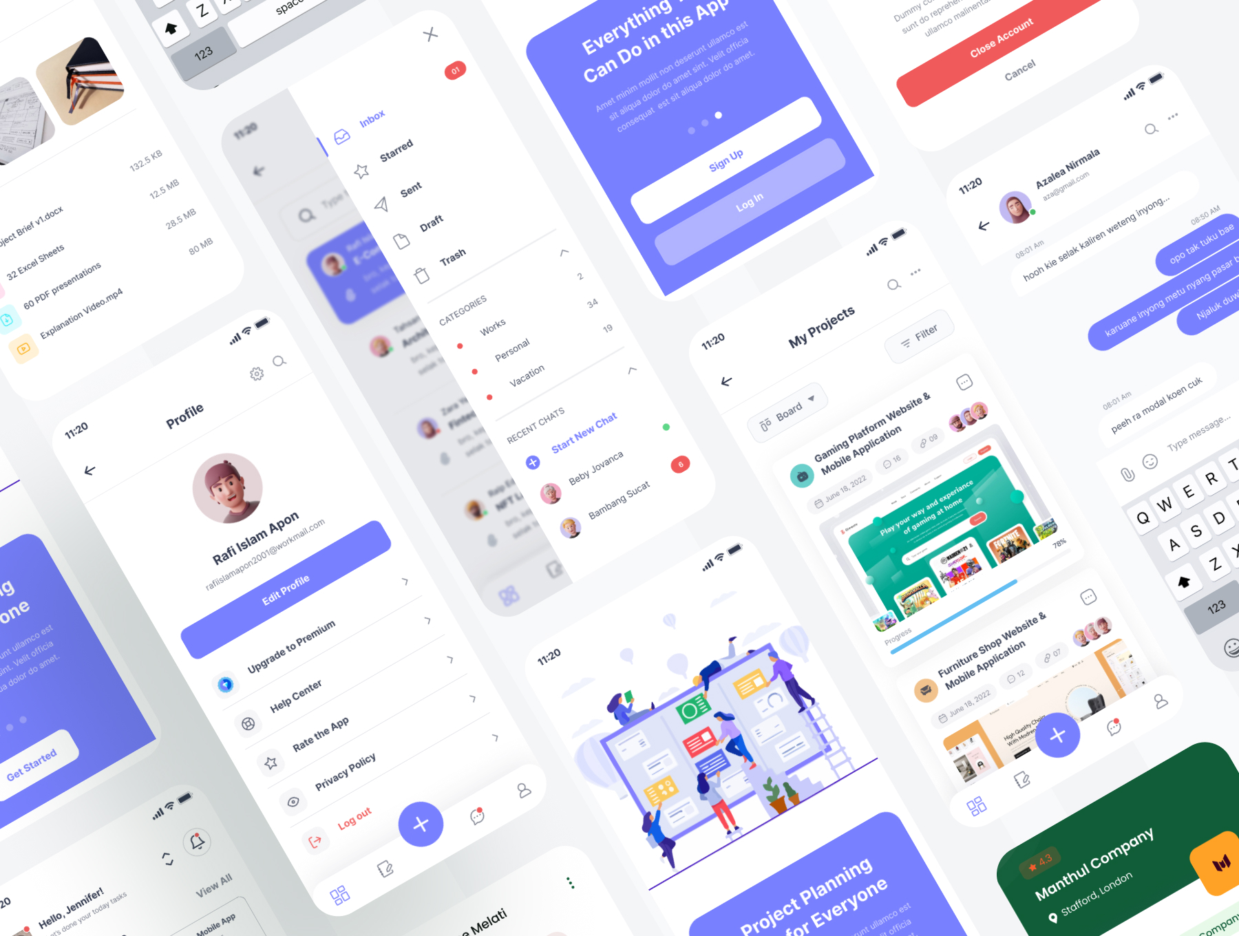 Taskose - Task Management App XD Template - 6