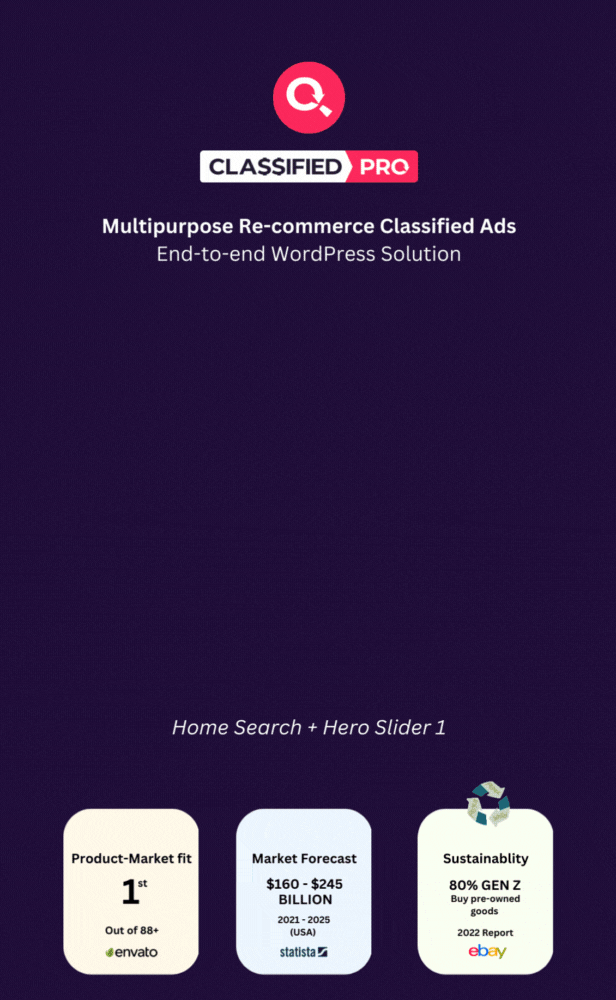 ClassifiedPro - Local Classifieds Ads WordPress Theme