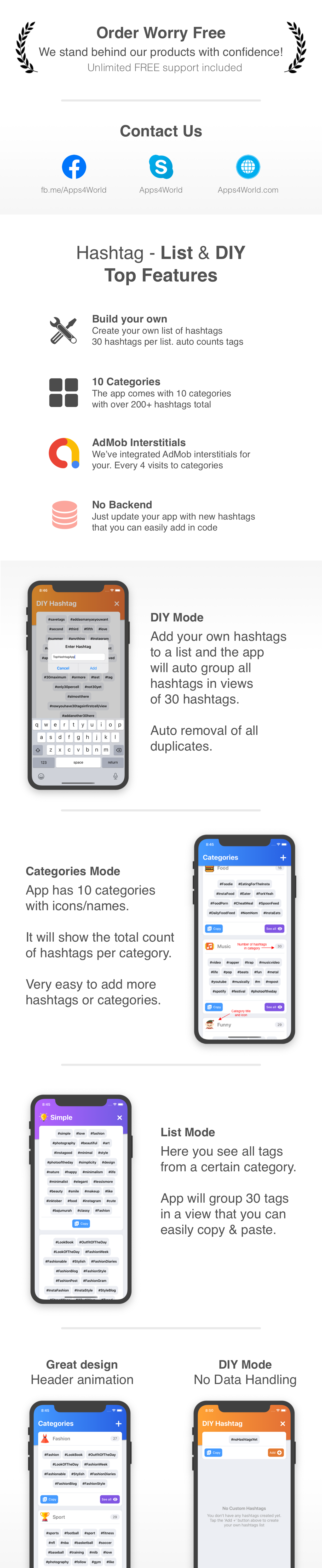 Hashtag - Social Media expert - Create your own hashtag categories - 1