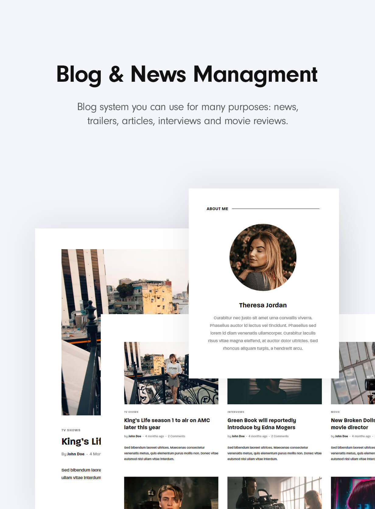 Blog management