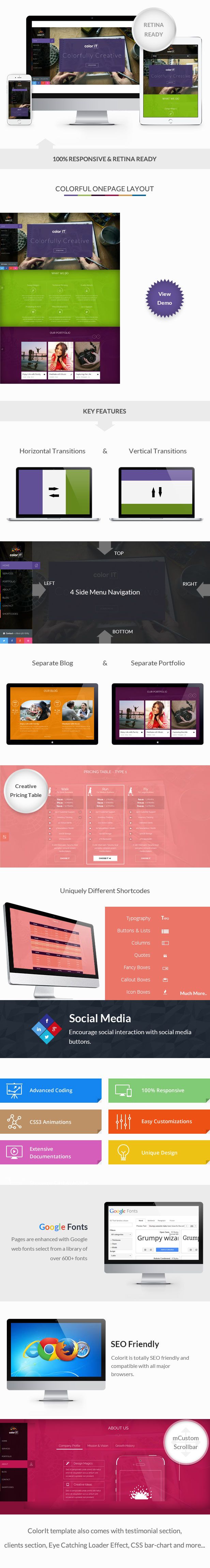 coloriT - Portfolio Single Page HTML - 1