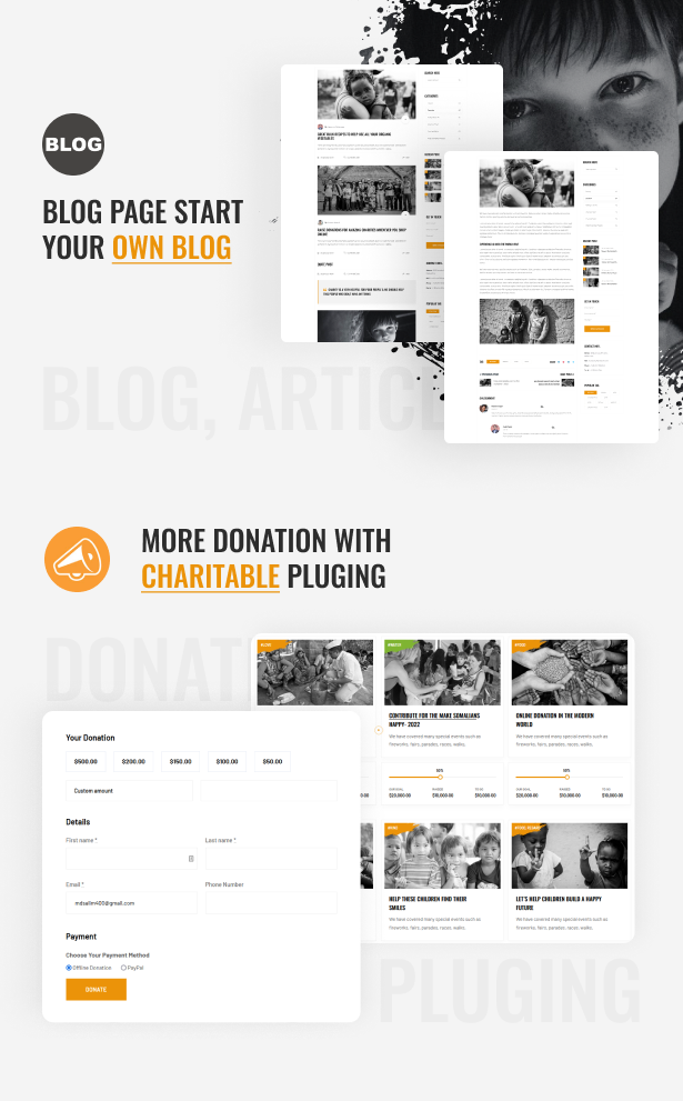 Gainioz - Charity & Donation WordPress Theme - 5