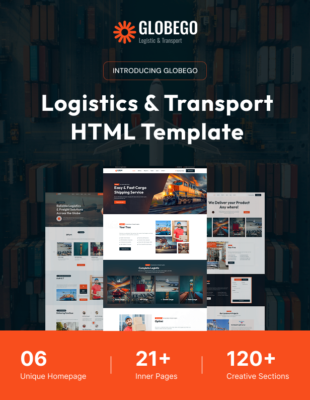 Globego - Logistic & Transport Service HTML Template - 1