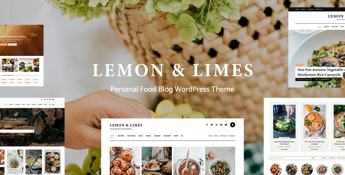 Lemon & Limes - Food Blog WordPress Theme