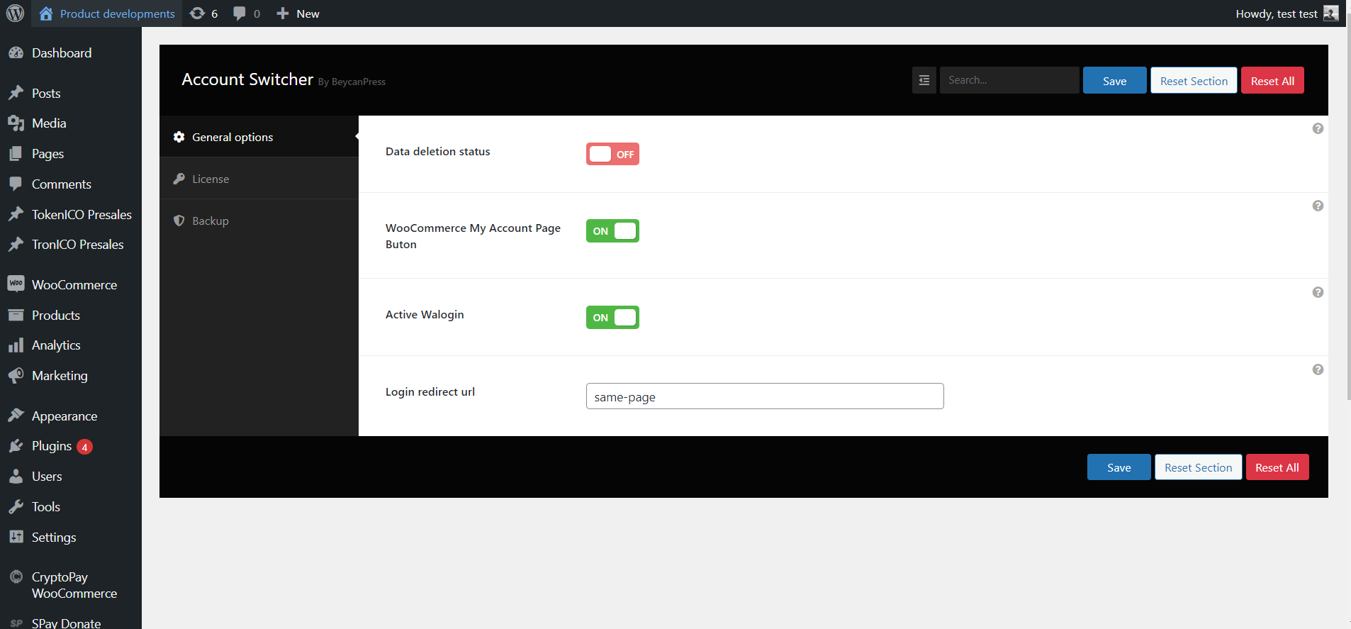 Account Switcher for WordPress (Multiple accounts plugin) - 3