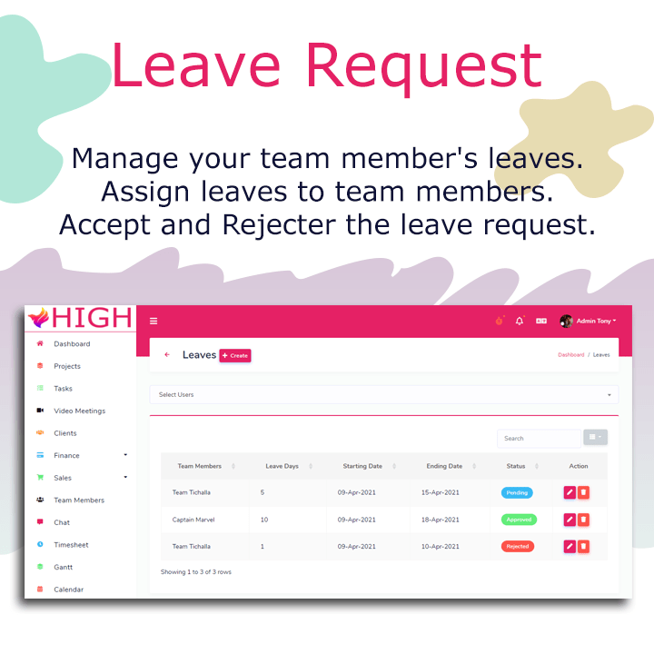 HIGH SaaS - Project Management System