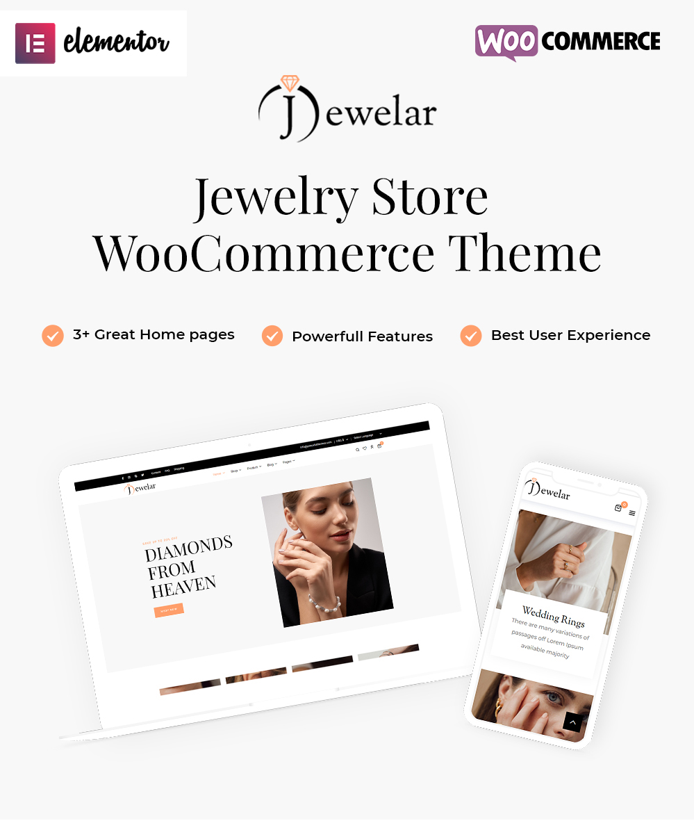 Jewelar - Jewelry Shop WordPress Theme - 1