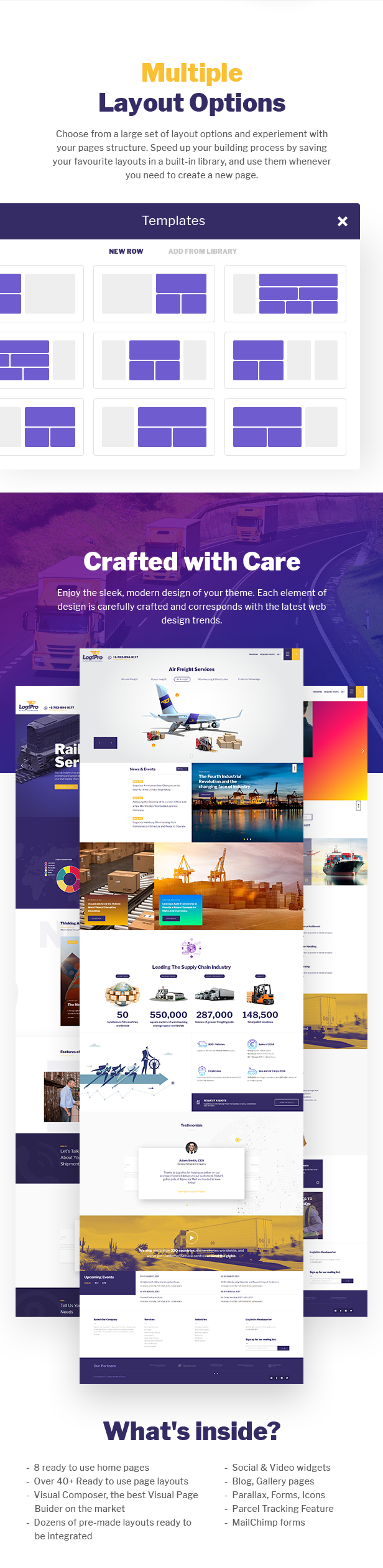 LogiPro - Delivery, Freight, Distribution & Logistics for WordPress - 6