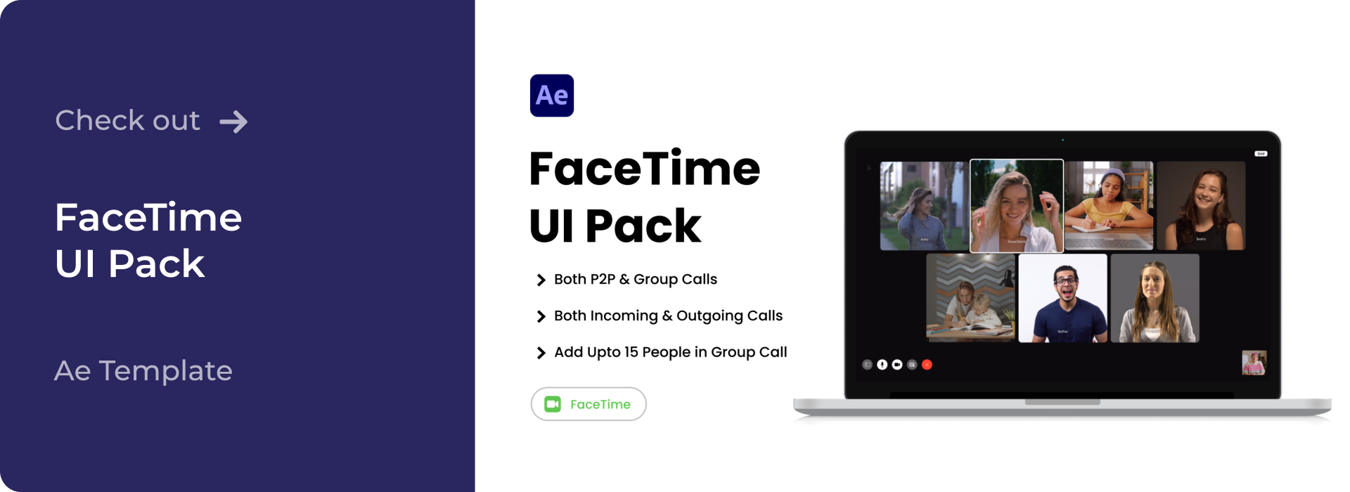 Check out FaceTime AE Template