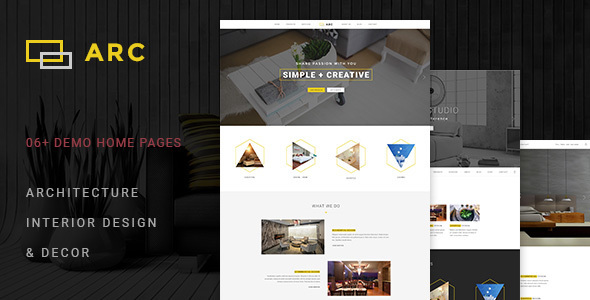 ARC - Interior Design, Decor, Architecture WordPress Theme - Portfolio Creative
