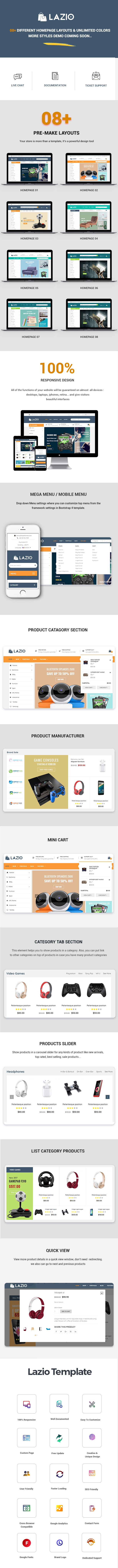Lazio – Furniture  Book Shop HTML Template - 1