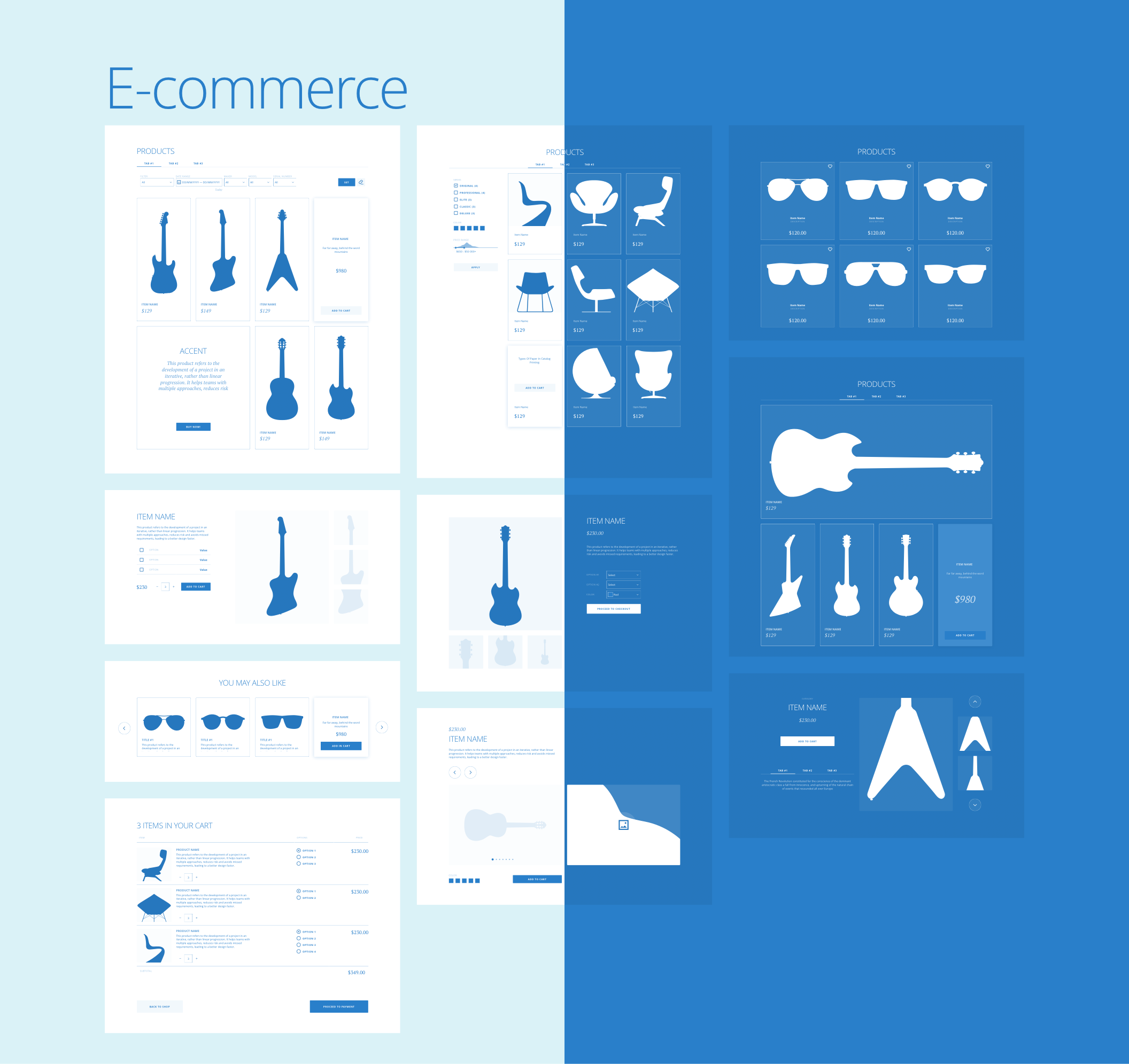 Protogonist 4 Wireframe Kit – Ultimate Wireframe Kit for your next Landing Page - 15