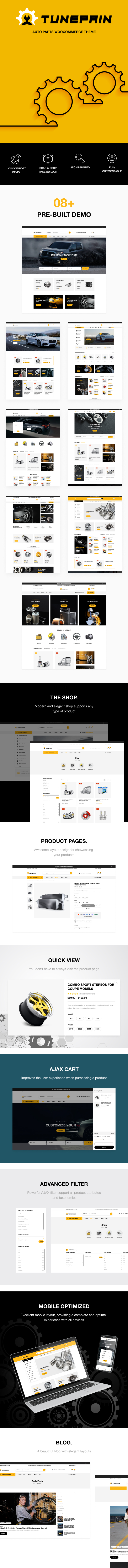 Tunepain – Auto Parts WooCommerce Theme - 1