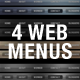 Glossy and Classic Web Menu - GraphicRiver Item for Sale
