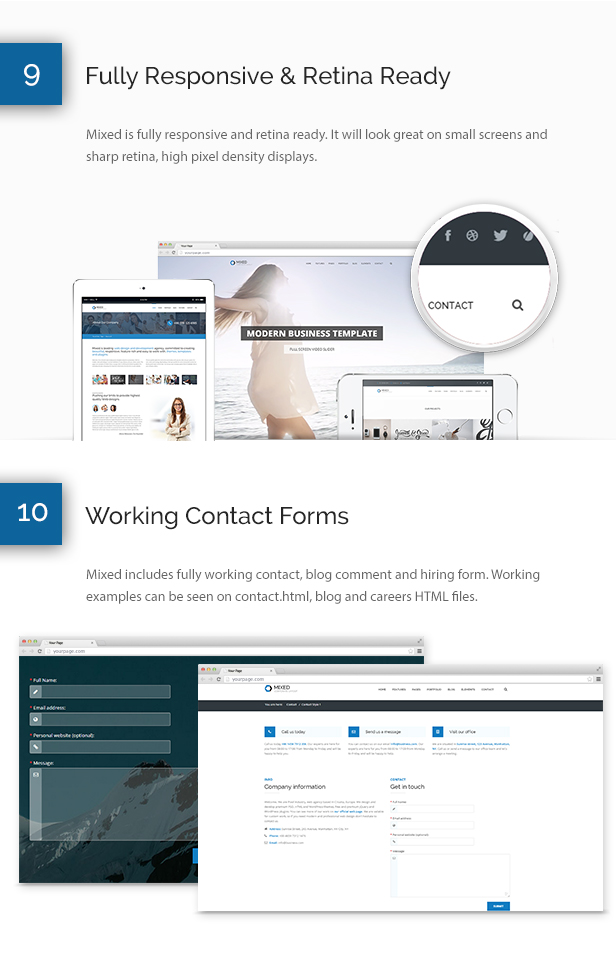 Mixed Modern and Professional HTML Template - 10