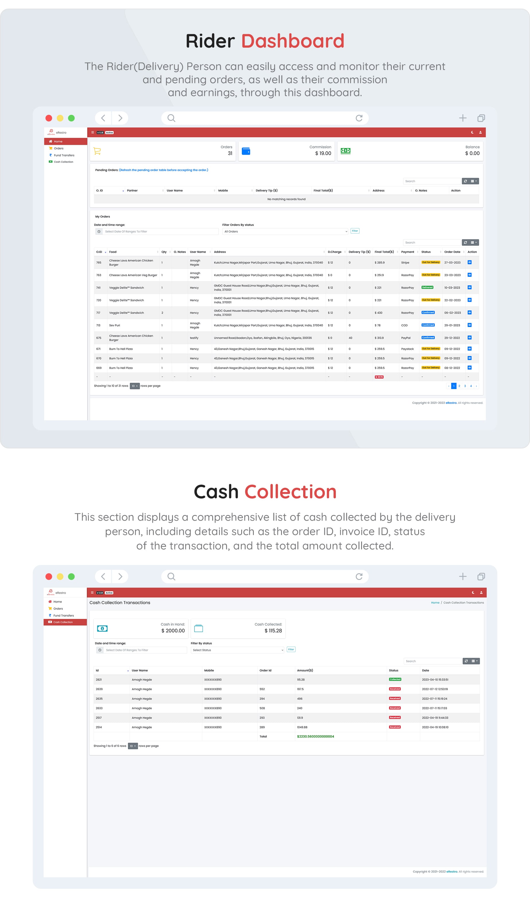 eRestro - Multi Restaurant Flutter App | Food Ordering App with Admin Panel & Restaurant Panel - 32